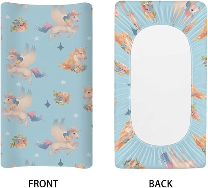 Changing Pad Covers for Boys Girls Carddle Sheet Set for Baby Boys Girls Breathable & Washable Cover