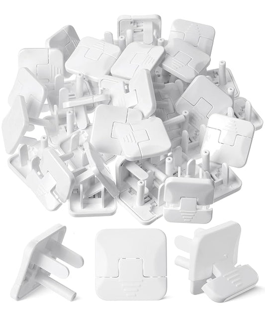 Bates- Outlet Covers Child Proof, 40 Pack, White, 3 Prong Outlet Covers