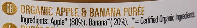 BIONA Organic Apple & Banana Puree, 360 GR