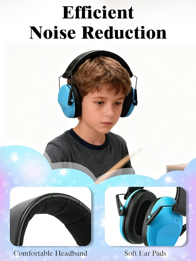 sundee Kids Noise Cancelling Headphones Ear Muffs for Noise Reduction Hearing Protection for Autism Chirldren