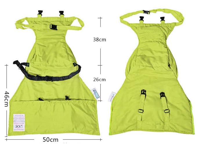 Monvecle Baby Portable Travel Chair Booster Safety Seat Cover Infant Harness Washable Sack Orange