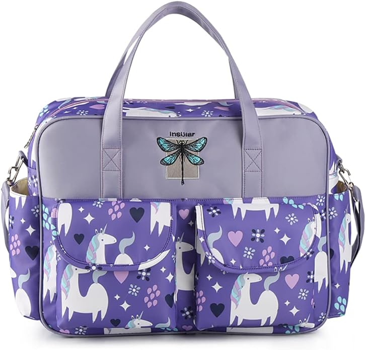 Kamay's Mummy Shoulder Bag Diaper Bag Chic Nappy Changing Bag Tote/Messenger Style Large with Changing Mat, Adjustable Straps