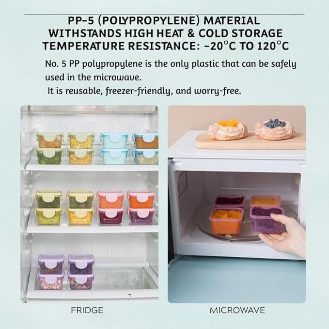 150 ml Food Storage Containers – BPA-Free Thickened PP, 4-Latch Airtight Lid, Freezer/Microwave/Dishwasher Friendly (Clear)