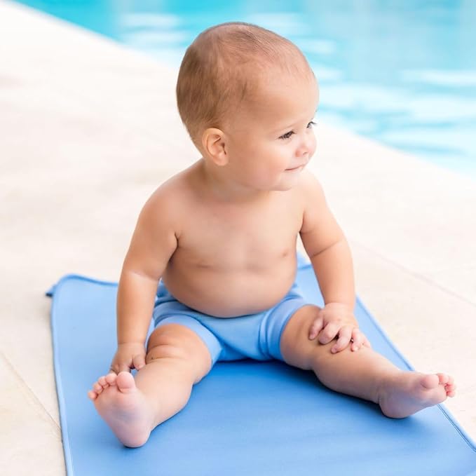 Splash About Happy Nappy Reusable Swim Diaper, Cashmere Blue, 3-6 Months