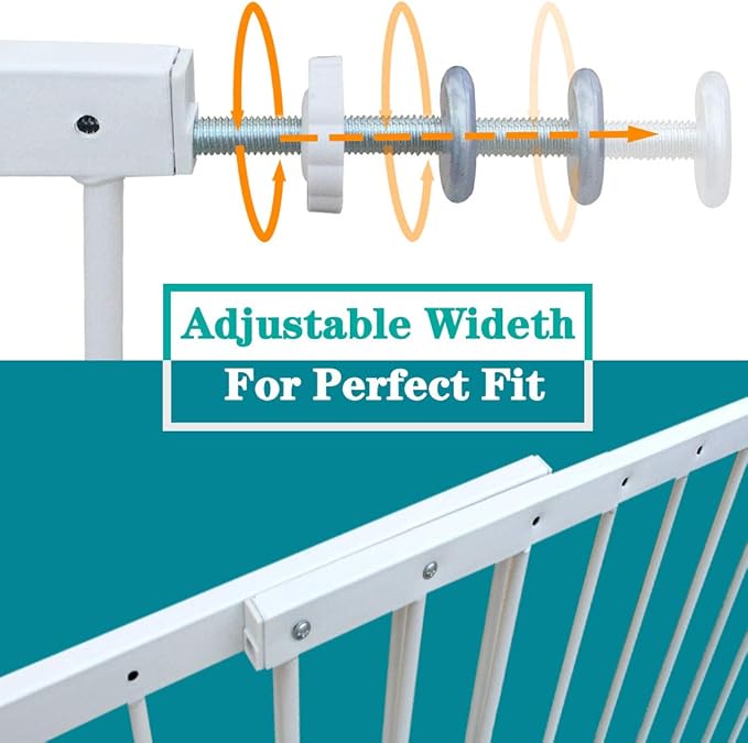 Fairy Baby Window Guards for Children, Adjustable Wide Child Safety Window Guard Prevents Accidental Falls, Home Security Childproof Interior Bar Guard for Windows Wide 61.41" - 86.61"(3 Panels)