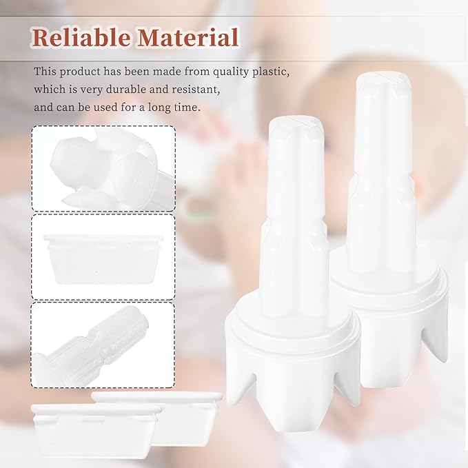 4Pcs Formula Maker Replacement Parts Compatible with Baby Brezza FRP0046 Pro Advanced, Axle Stem and Silicone Scraper Funnel Filter Accessory for Baby Brezza, Attach to Locking Cover
