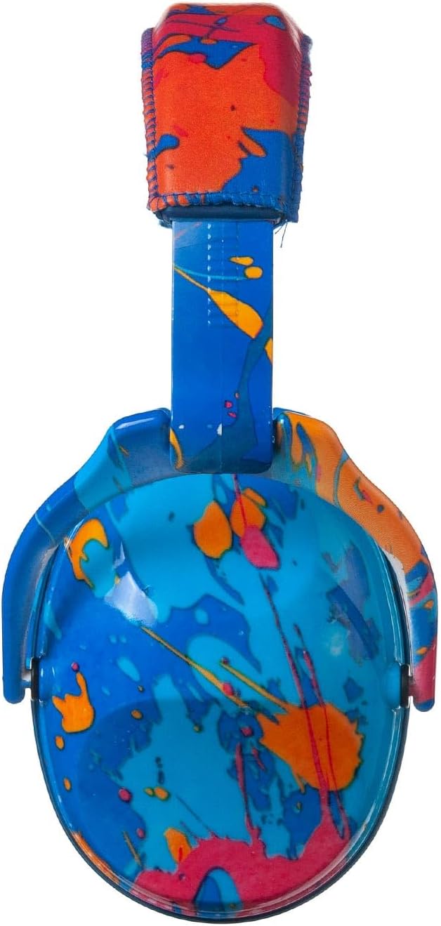 Kids Hearing Protection,25dB NRR Noise Reduction,Sound Proof for Kids,Toddler,Safety Earmuffs for Concert,Airplane,Autism,Monster Jam,Travel,School- Blue Paint