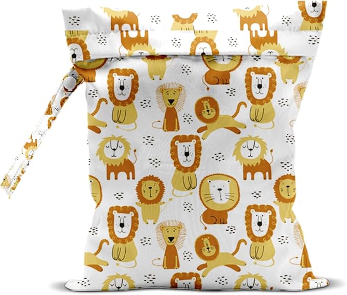 Duck Wet Dry Bags for Diaper Waterproof Swimsuit Washable Reusable Bag for Beach Diapers Dirty Yoga Gym Clothes Plant Gifts for Men Women Friend 12.5x10.2 Inches