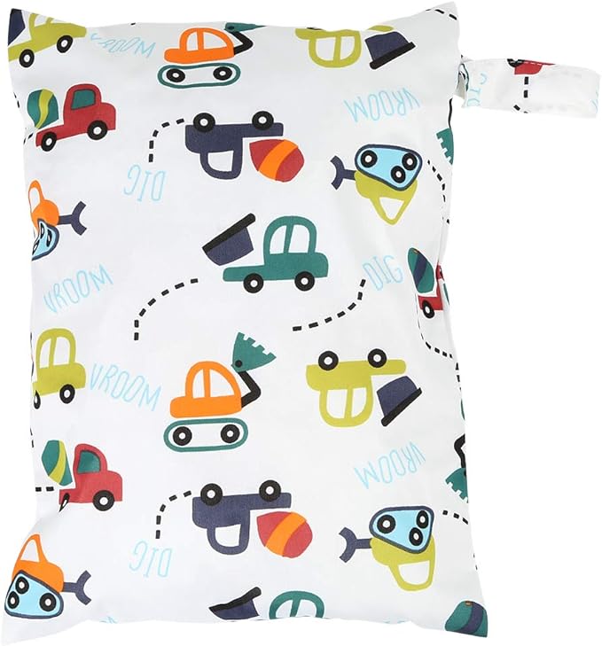 Boys Wet Bag, Reusable Diaper Carryall with Zipper for Travel, Beach Swimsuits Clothes Storage