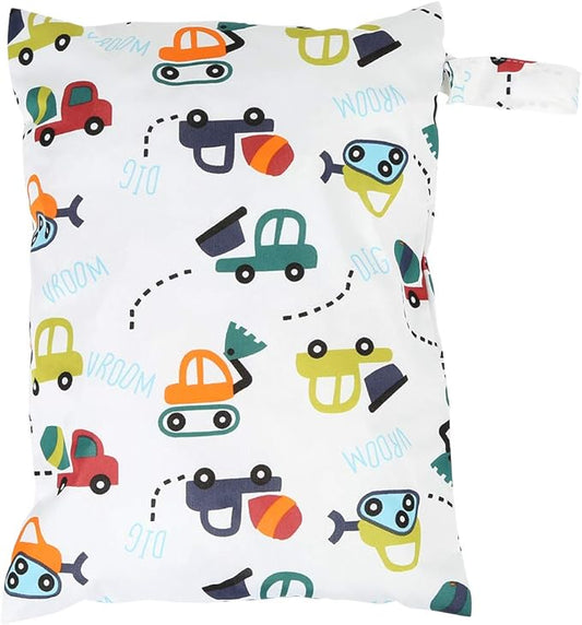 Boys Wet Bag, Reusable Diaper Carryall with Zipper for Travel, Beach Swimsuits Clothes Storage