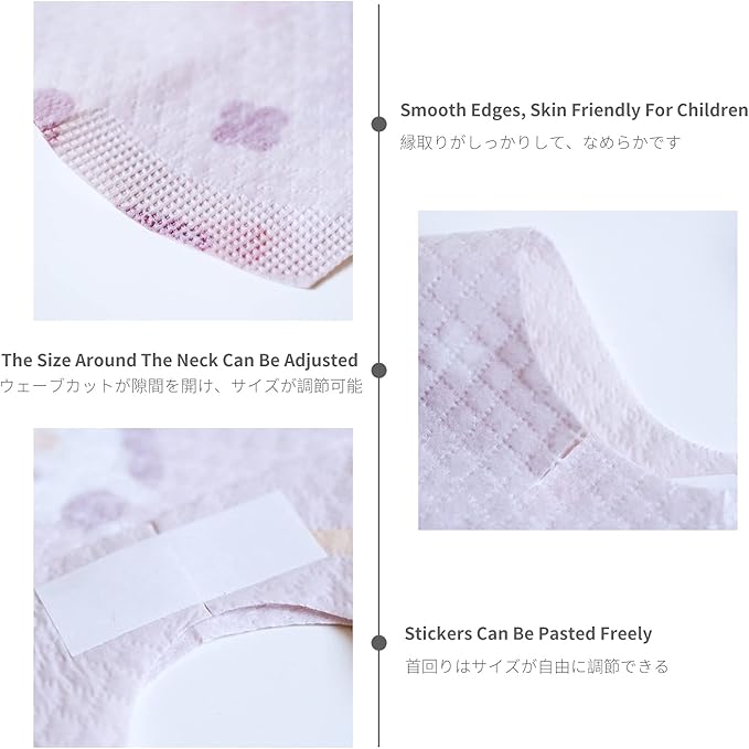 Baby and Infant Disposable Travel Bibs - Soft, Leakproof, for Toddlers Babies, Feeding, Traveling, (60PCS)
