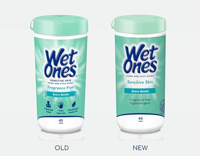 Wet Ones 40-Count Cucumber & Chamomile Sensitive Skin Cleaning Wipes (Value Pack of 12)