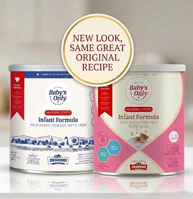 Baby's Only Baby Formula, Complete Nutrition Infant Formula, Milk Based Powder with Iron, Vitamin E, Vitamin D, Easy to Digest Infant Formula for Newborn to 12 Months Old, 21 oz, Value Can 6 Pack