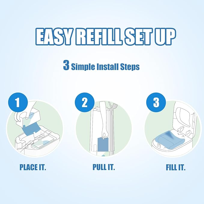 Diaper Pail Refills Bags with 30 Bags Compatible with Genie Easy Roll Signature and Platinum Diaper Pails, 7-Layer Odor-Barrier Technology, 6 Pack (180 Bag)