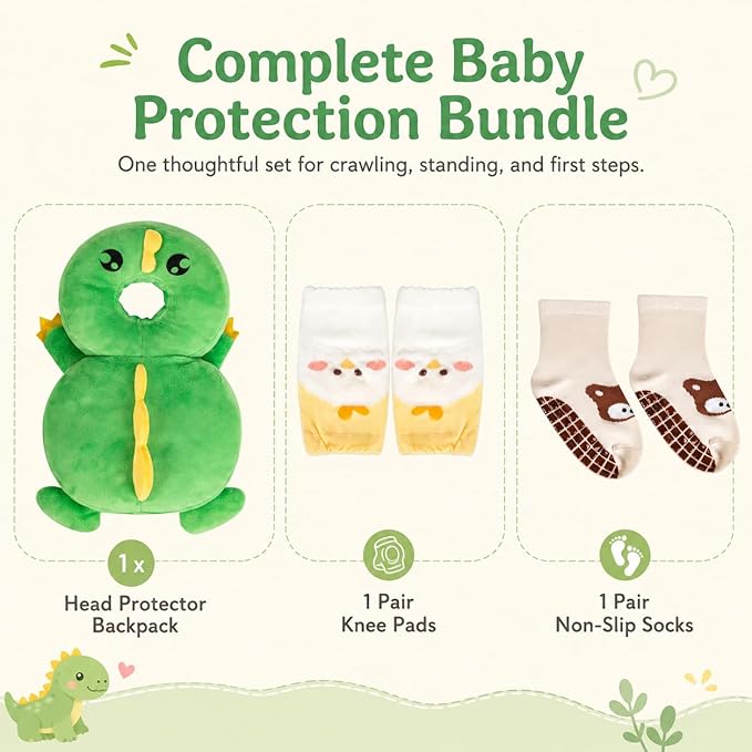 Baby Walker Head Protector BackpackToddler Adjustable Baby Head Protection Backpack (Style v)