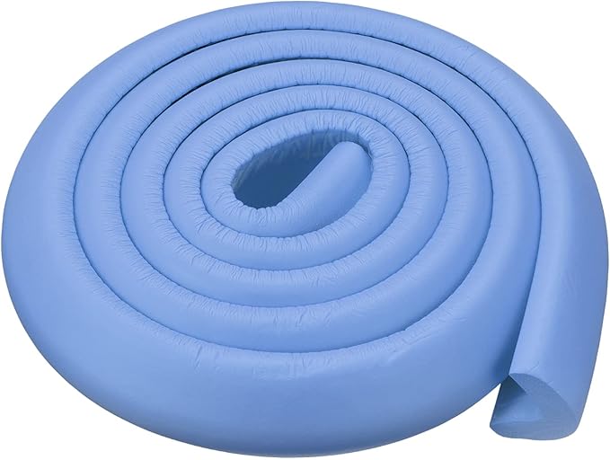uxcell Corner Guards Edge Protectors 6.56ft(2M), Foam Safety Bumper L Shape for Furniture Corner Table Edge Guard, Blue