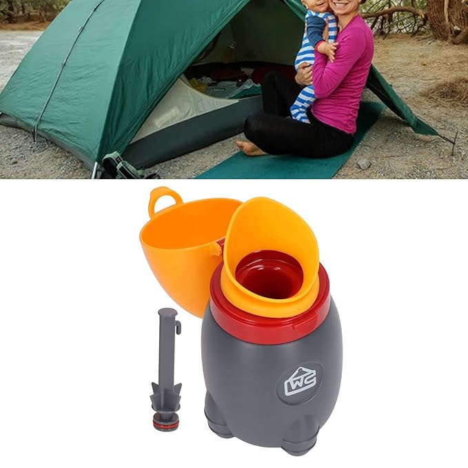VBESTLIFE Portable Baby Urinal Leak Proof Travel Potty for Boys Emergency Car Toilet with Triple Seal Design for Toddler Potty Training (Orange)