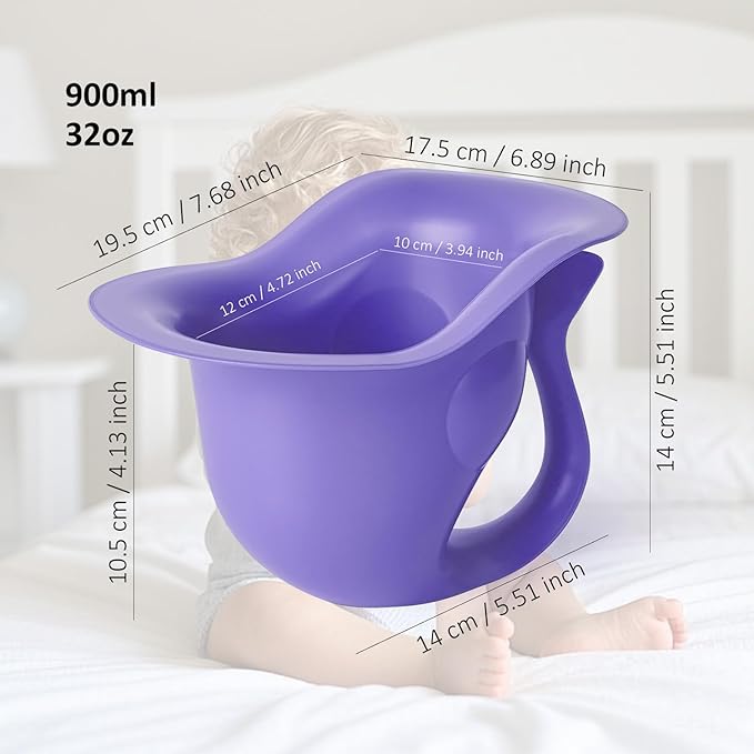Newborn Baby Potty Trainer, Cute Fish Shape Portable Potty for Infant Potty Training, Diaper Free Use Indoor & Outdoor