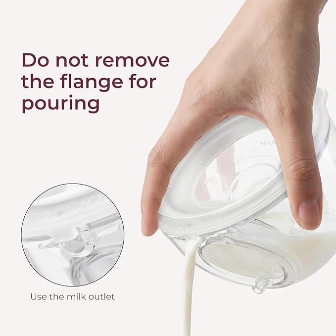 Momcozy Original S12Pro Quick Replacement Accessories, Only Compatible with Momcozy S12Pro Quick Breast Pump NOT for S9Pro/S12Pro (Full Set Collector 210ml,1 Pack)