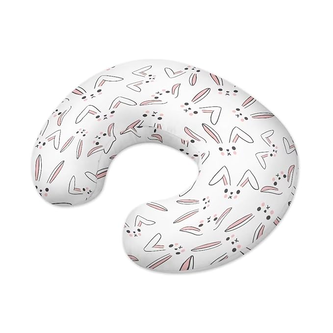 Rabbit Breastfeeding Pillow Slipcover for Baby Breastfeeding Nursing Pillow Slipcovers Super Soft Stain Resistant and Scratch Resistant
