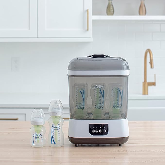 Dr. Brown’s Natural Flow MilkSPA Breastmilk and Bottle Warmer with Dr. Brown's Deluxe Electric Baby Bottle and Pacifier Sterilizer