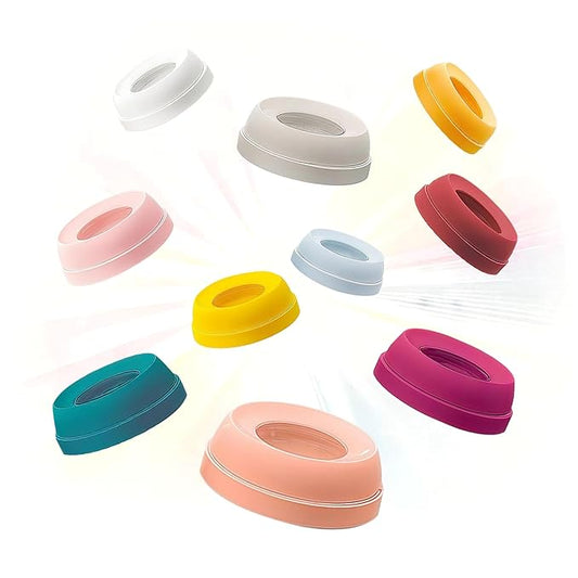 Pigeon Wide-Neck Baby Bottle Replacement Collar - Random Color Shipment (1 Pack), Leak-Proof Screw Ring, BPA-Free Food-Grade Plastic, Durable, 10 Vibrant Colors (No Color Selection)