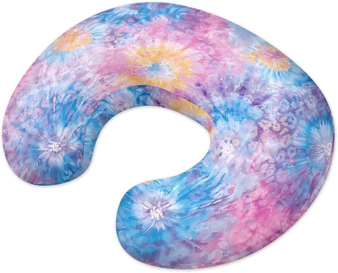 Tie-dye Nursing Pillow Cover for Newborn Skin-Friendly U-Shaped Breastfeeding Pillow Slipcover
