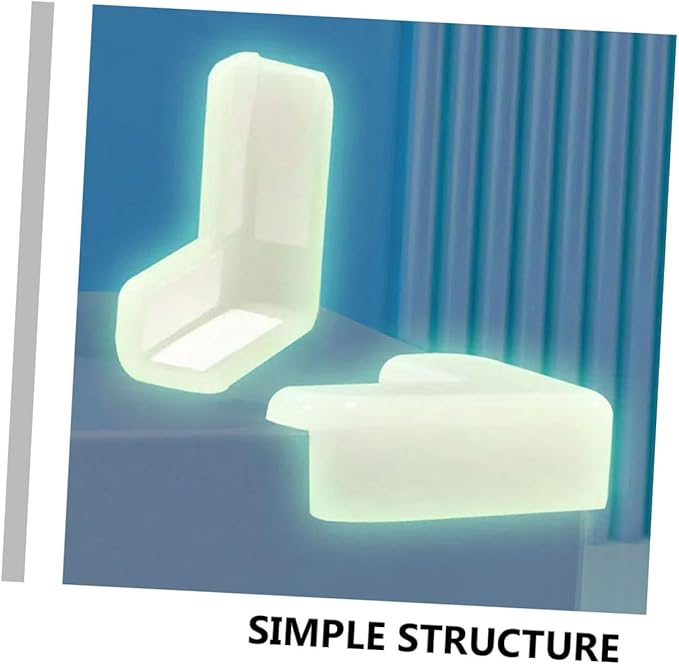 12 Pcs Luminous Corner Guards Glow Dark Furniture Corner Protectors Easy to Install Shaped Bumpers for Tables and Beds Transparent Safety Covers for Home Use
