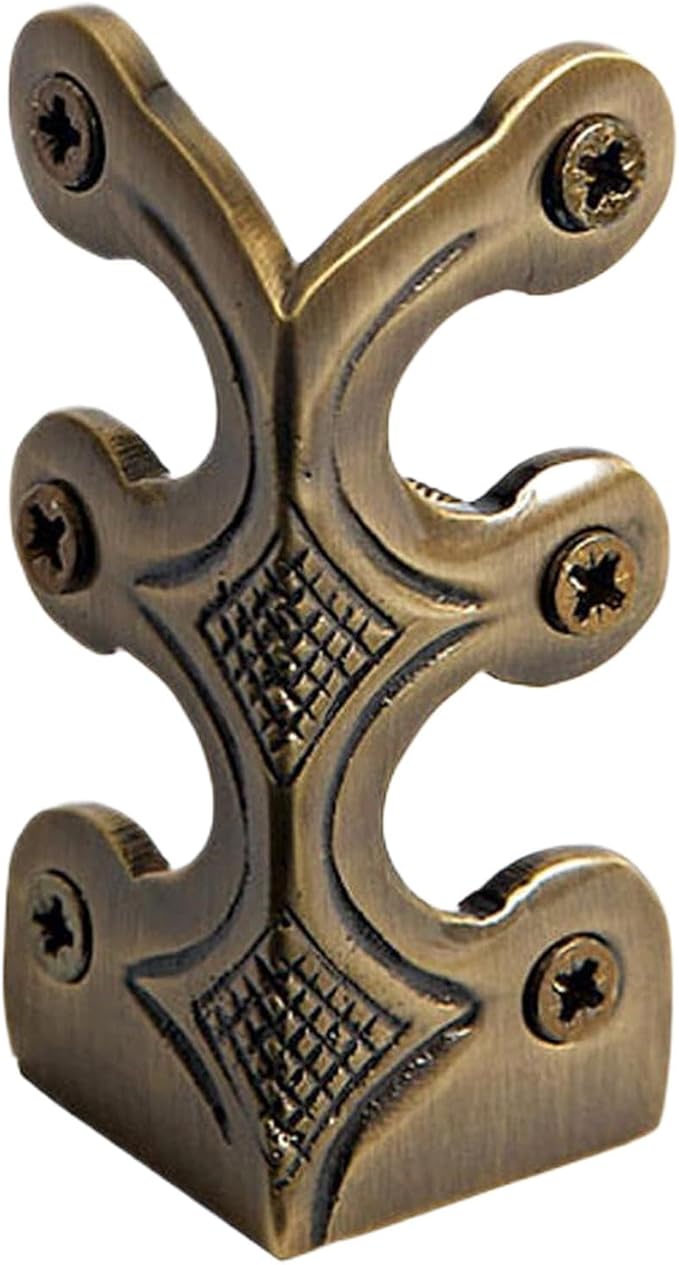 Baseboard Corner Protector - antique brasss Corner Guards, Decorative Metal Edge Protectors | Solid Brass Skirting Board Covers, Decorative Wall Corner Protector, Durable Baseboard Edge Guard for Home