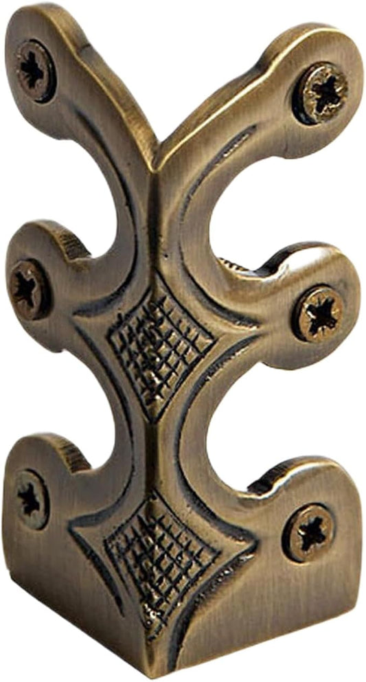 Baseboard Corner Protector - antique brasss Corner Guards, Decorative Metal Edge Protectors | Solid Brass Skirting Board Covers, Decorative Wall Corner Protector, Durable Baseboard Edge Guard for Home