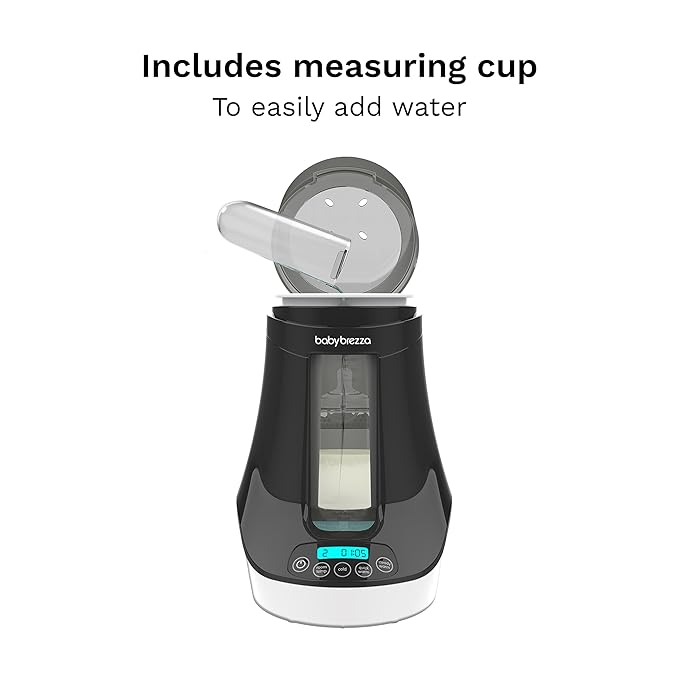 Baby Brezza Fast Baby Bottle Warmer - Baby Milk + Breastmilk Warmer Defroster – 2 Unique Temperatures for Breastmilk + Formula - Universal Fit for All Bottles, Bags + Jars