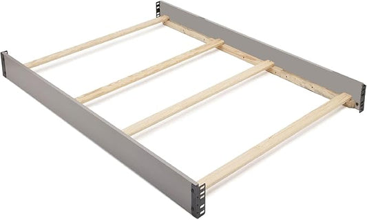 CC KITS Full-Size Conversion Kit Bed Rails Compatible with Chalet Convertible Crib by Delta Children - Solid Wood Rail #0050 - Toddler & Adult Bed Rail for Full-Size - Nursery Furniture (Grey - 026)