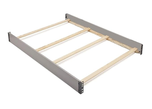CC KITS Full-Size Conversion Kit Bed Rails Compatible with Emerson Convertible Crib by Delta Children - Solid Wood Rail #0050 - Toddler & Adult Bed Rail for Full-Size - Nursery Furniture (Grey - 026)