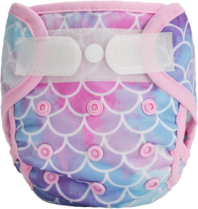Newborn Baby Cloth Diaper Cover Nappy Hook and Loop (Gradient Scales)
