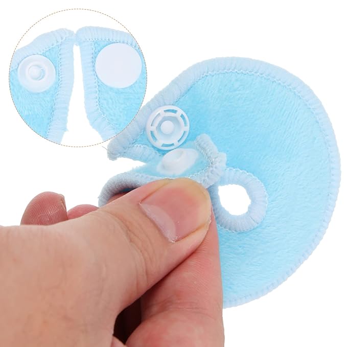 GLEAVI 28pcs G Tube Pad Holder Sky-Blue： Feeding Tube Button Covers Reusable Nursing Pads Soft Absorbent Breast Pads for Kids Breastfeeding Supports Nursing Care
