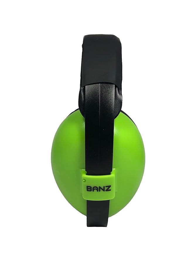 Baby BANZ Earmuffs Infant Hearing Protection Ages 0-2 Years The Best Earmuffs for Babies & Toddlers Industry Leading Noise Reduction Rating Block Noise ,Lime ,Medium