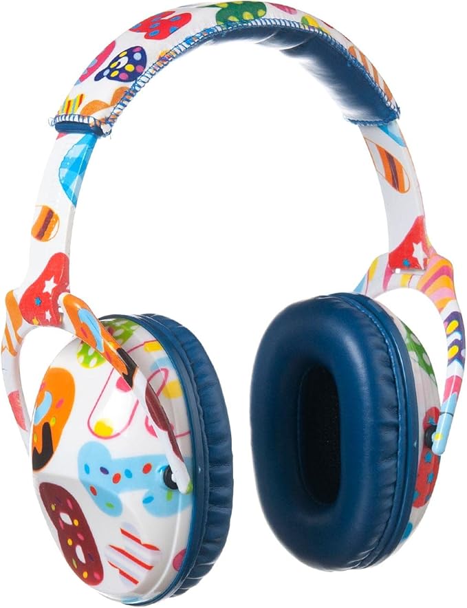 Kids Hearing Protection,25dB NRR Noise Reduction,Sound Proof for Kids,Toddler,Safety Earmuffs for Concert,Airplane,Autism,Monster Jam,Travel,School-Blue Letter