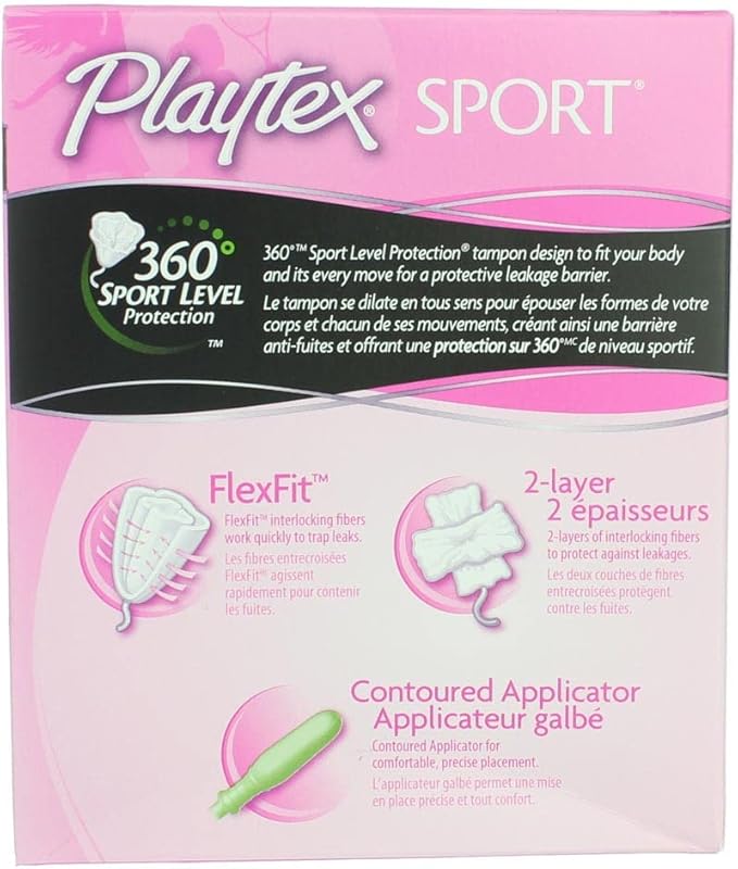 Plytx SPRT UNS Reg Size 18Ct Playtex Sport Unscented Regular 18 Ct Ea