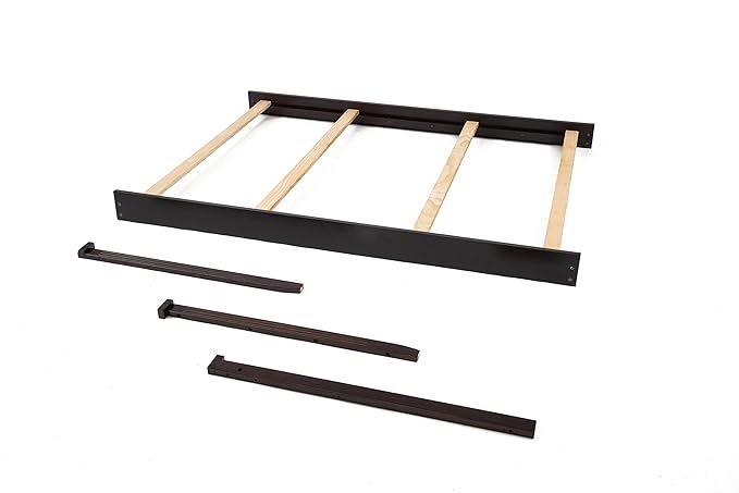 CC KITS Full-Size Conversion Kit Bed Rails for Sorelle Crib & Changer Combos - Solid Wood Rail - Toddler & Adult Rail for Full-Size Beds - Nursery & Baby Furniture (Espresso, Berkley Crib & Changer)