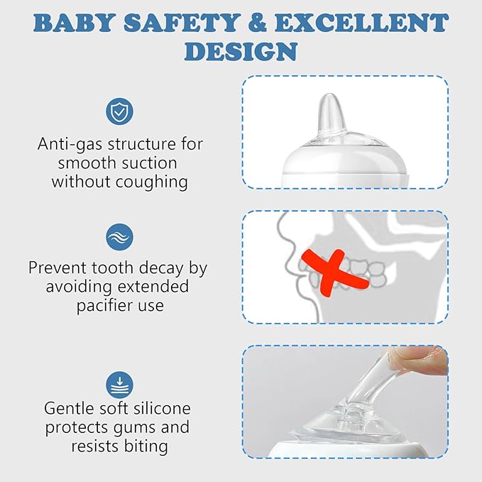 Sippy Spout Nipples for Philips Avent Natural Baby Bottles – Soft Silicone Trainer Nipple for 6M+ Babies, BPA-Free, Spill-Resistant, Pack of 4