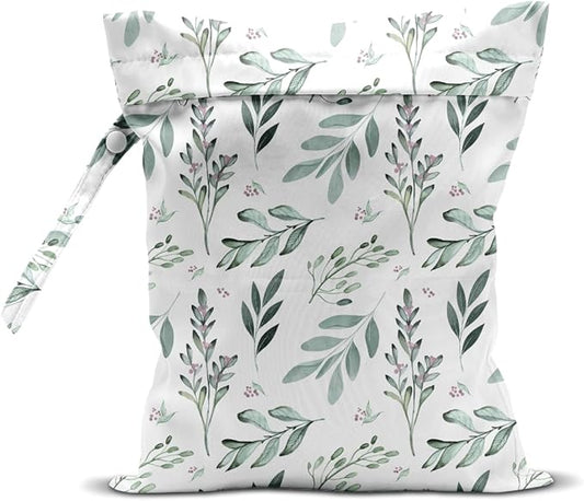 Wet Bag for Swimsuit Travel Pool Baby Cloth Diapers Dirty Yoga Gym Clothes Beach Bags Summer Gifts for Women Men Beach Vacation Essentials Leaves Waterproof Wet Dry Bag Travel Laundry Bags