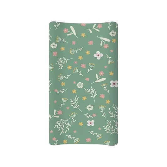 Baby Stretchy Changing Pad Cover, Breathable Changing Pad Cover for Infants and Toddles, Hippie Floral Print 16 * 32 Inches