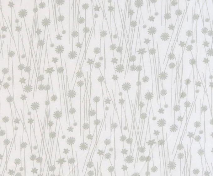 SheetWorld Baby Fitted Changing Pad Cover Sheet 16 x 33 inches, 100% Cotton Woven Sheet, Unisex Boy Girl, Grey Floral Stems, Made in USA