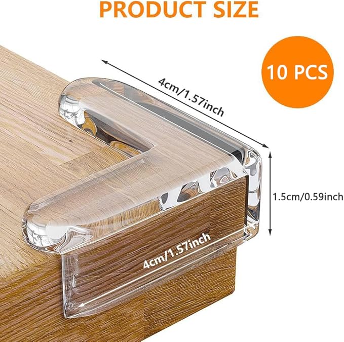 10 Pack Corner Protector Baby, Clear Corner Protectors are Suitable for The Edges of Furniture and Tables,Table Corner Covers Baby Safety