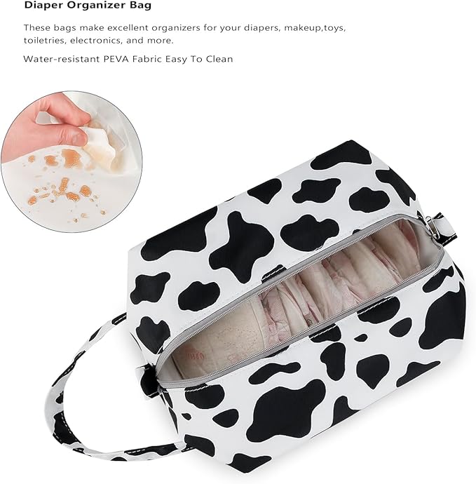 MOMIGO Wet Dry Bags for Baby Cloth Diapers - Waterproof Pod Hanging Diaper Bag Reusable, Washable for Baby Stroller, Diaper Bag, Breast Pump Parts, Travel Bag