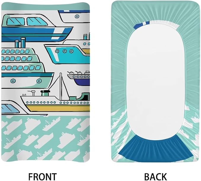 Cruise Change Pad Covers Comfortable Baby Change Pad Sheet Non Slip Change Table Covers Fit for Most Rectangular Change Pad