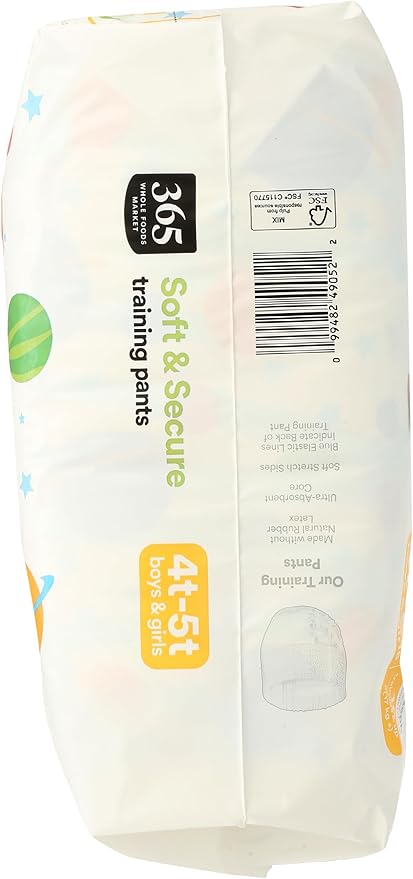 365 by Whole Foods Market, Soft & Secure 4T-5T Training Pants, Hypo-Allergenic, Ultra-Absorbent, 18 Count