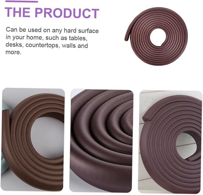 2m Corner Bumper Cushion for Furniture Edges Soft Nbr Material Easy Installation for Tables Beds Desks and Safety