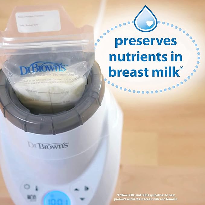 Dr. Brown's Milk Spa Breast Milk & Bottle Warmer with Microwave Steam - for Baby Bottles, Nipples, Bottle Parts, Pacifiers, Teethers and Breast Pump Parts