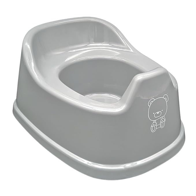 The Baby Potty - Mini Potty | Early Potty Training | Elimination Communication | Portable & Lightweight | Promote Independence | Child Training Toilet (Grey)